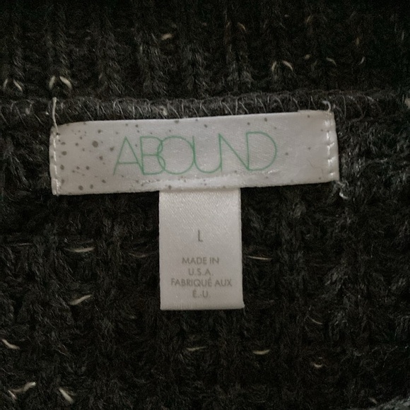 Abound women’s crop sweater gray/black large casual comfy - Picture 5 of 8